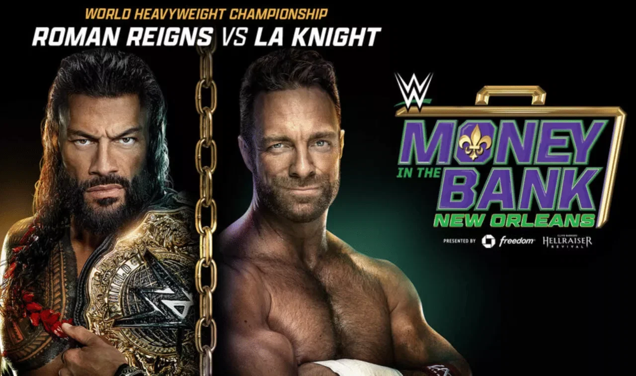 WWE Money in the Bank 2026 Roman Reigns vs LA Knight
