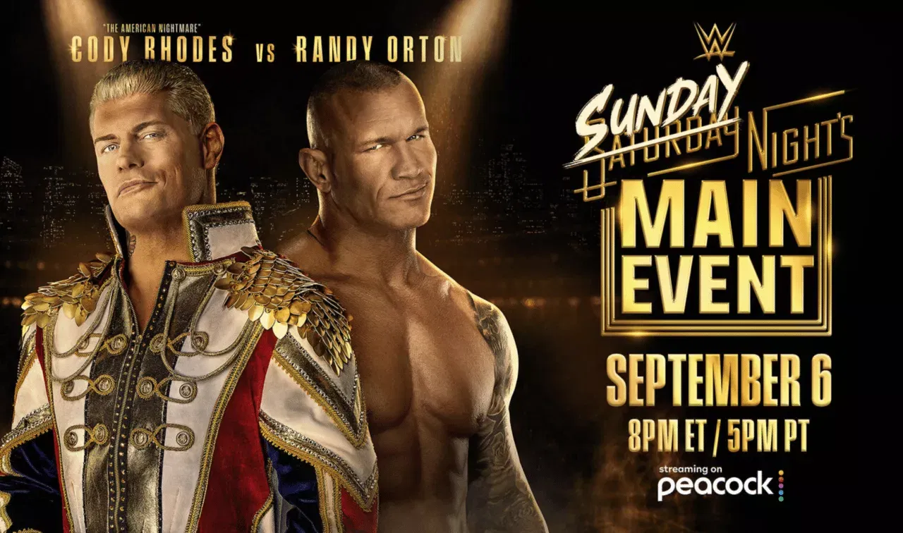 WWE Sunday Night’s Main Event September 2026 - Cody Rhodes vs Randy Orton (X@WWE)