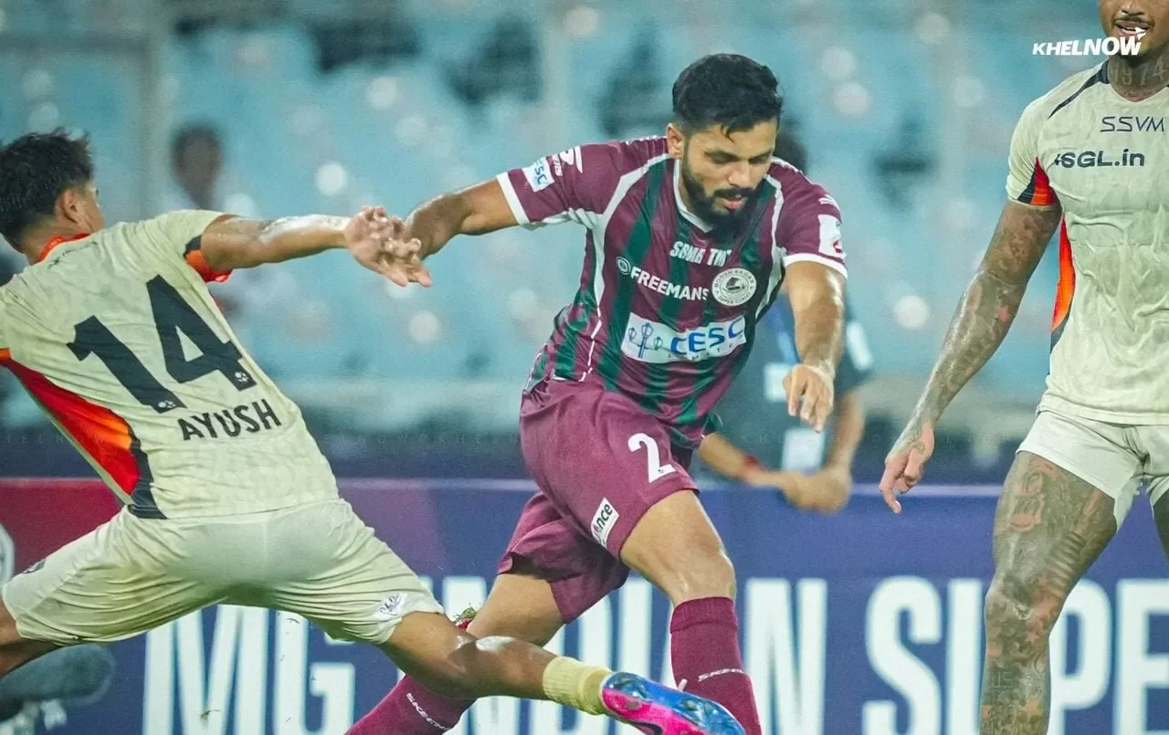 Rahul Bheke in action for Mohun Bagan SG in 2026/27 ISL