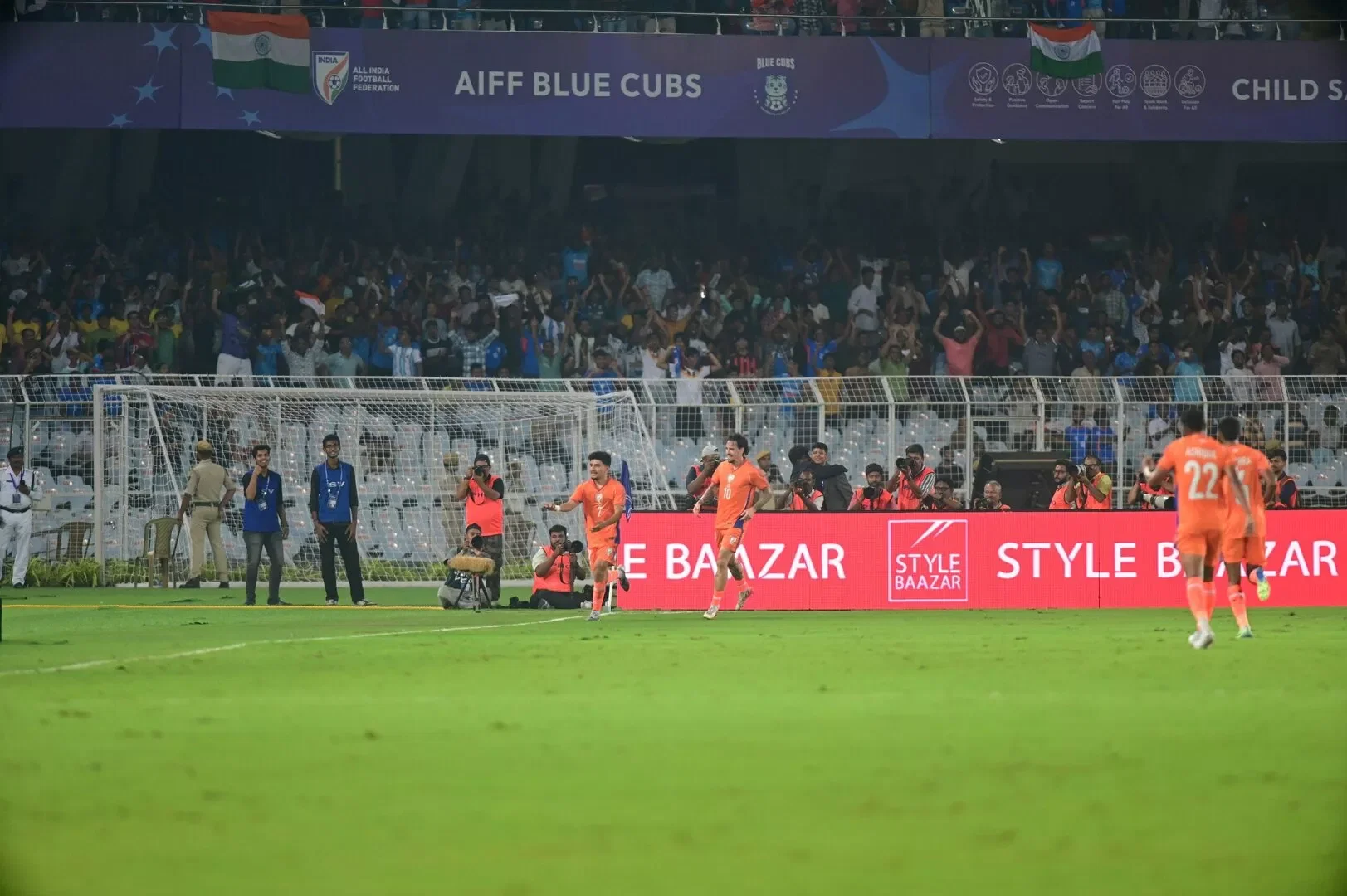 Anirudh Thapa celebrates India national football team