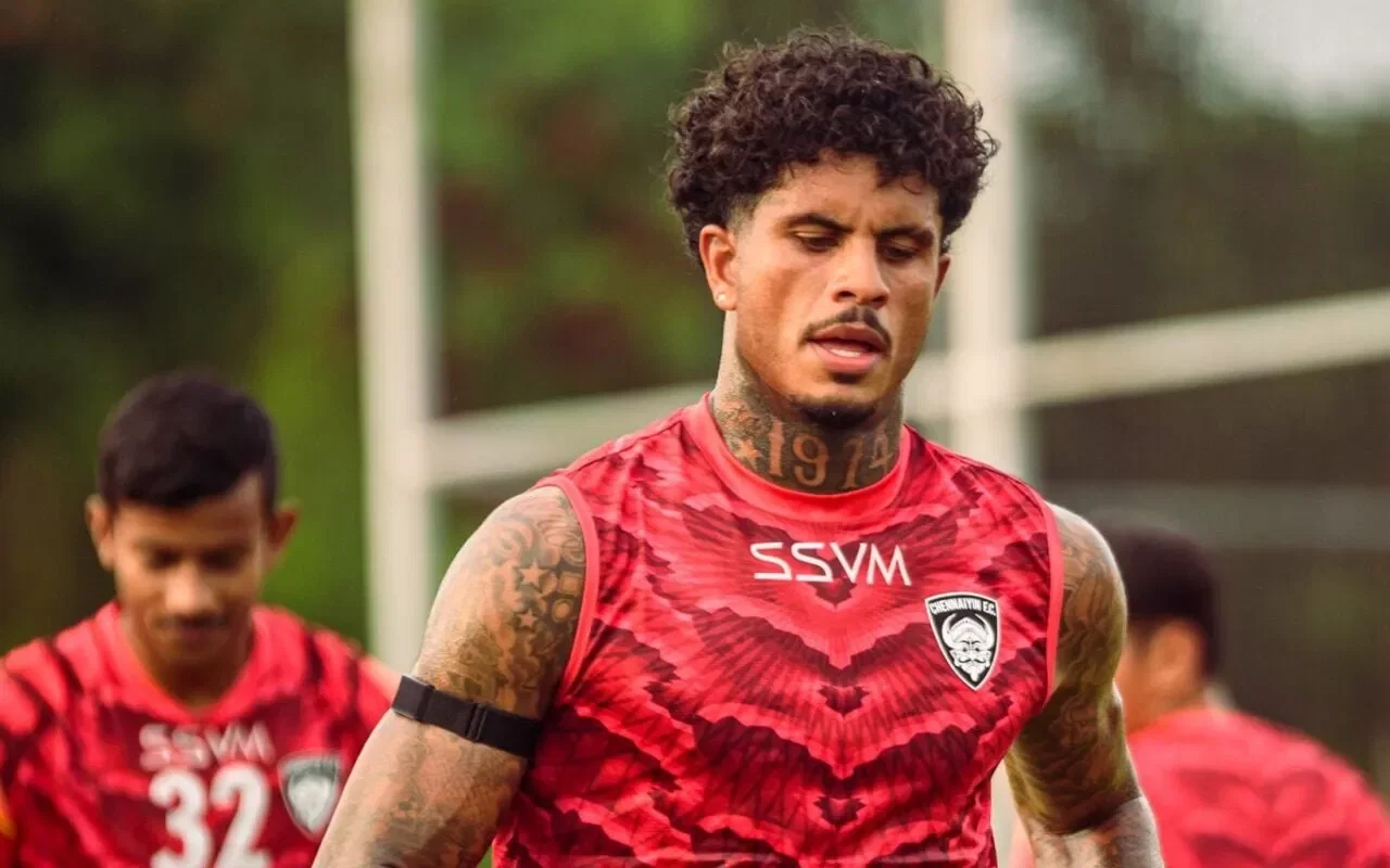 Ramon Tanque in training for Chennaiyin FC