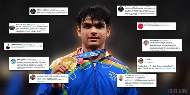 tokyo-olympic-2020-neeraj-chopra-gold-medal-twitter-reaction