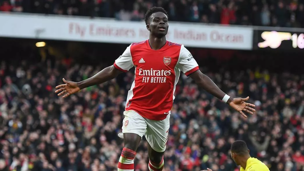 Bukayo Saka becomes first Arsenal player to appear in every league game in back-to-back seasons