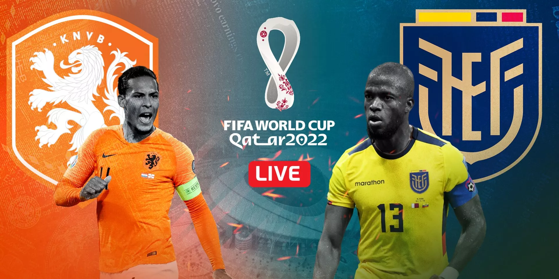 FIFA World Cup 2022 Netherlands 1-1 Ecuador Replay
