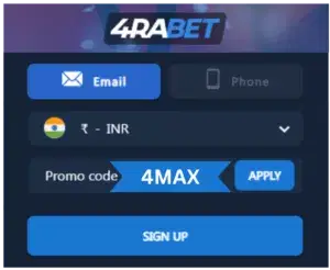 4raBet Promo Code