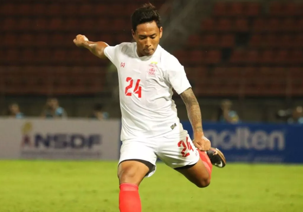 Myanmar footballer Nanda Kyaw