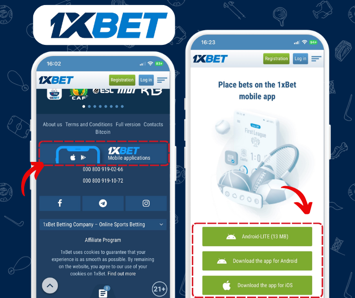 1xbet app update