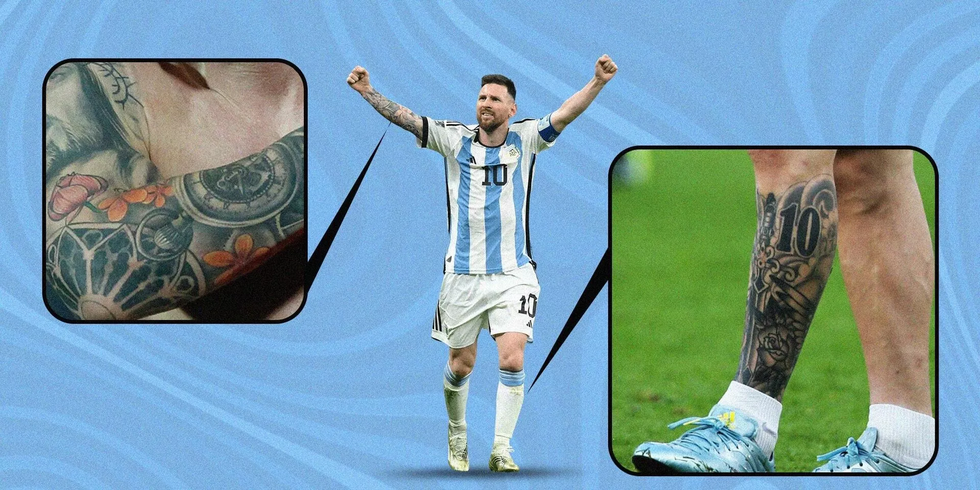 Lionel Messi Displays New Tattoo After Reaching World Cup Semi Final   SportsBriefcom