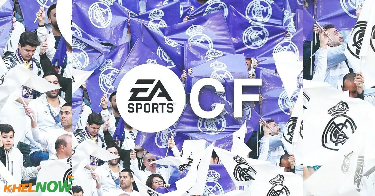 Real Madrid legends Di Stefano, Gento and Puskas, alongside new Bernabeu teased in the EA Sports FC teaser