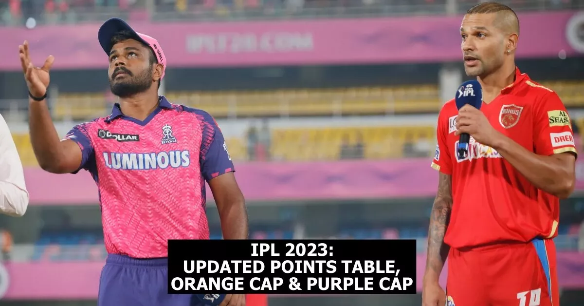 Ipl 2023 Updated Points Table Orange Cap And Purple Cap After Match 8 Between Rr And Pbks 