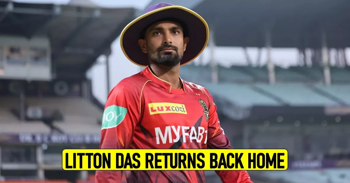 Massive blow for KKR as overseas star Litton Das returns home from IPL 2023