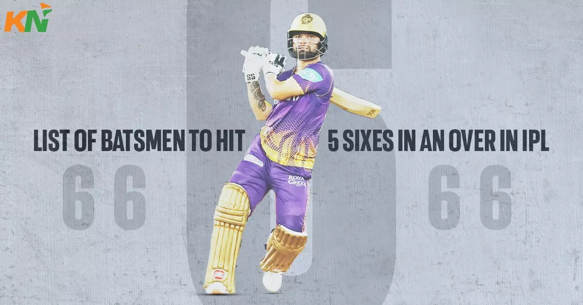 List of batsmen to hit 5 sixes in an over in IPL history