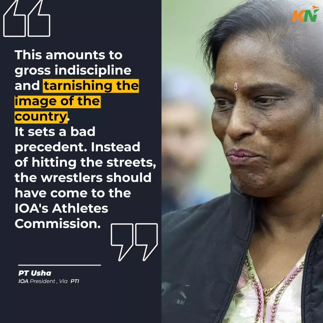 IOA chief PT Usha terms wrestlers’ protest as ‘gross indiscipline’