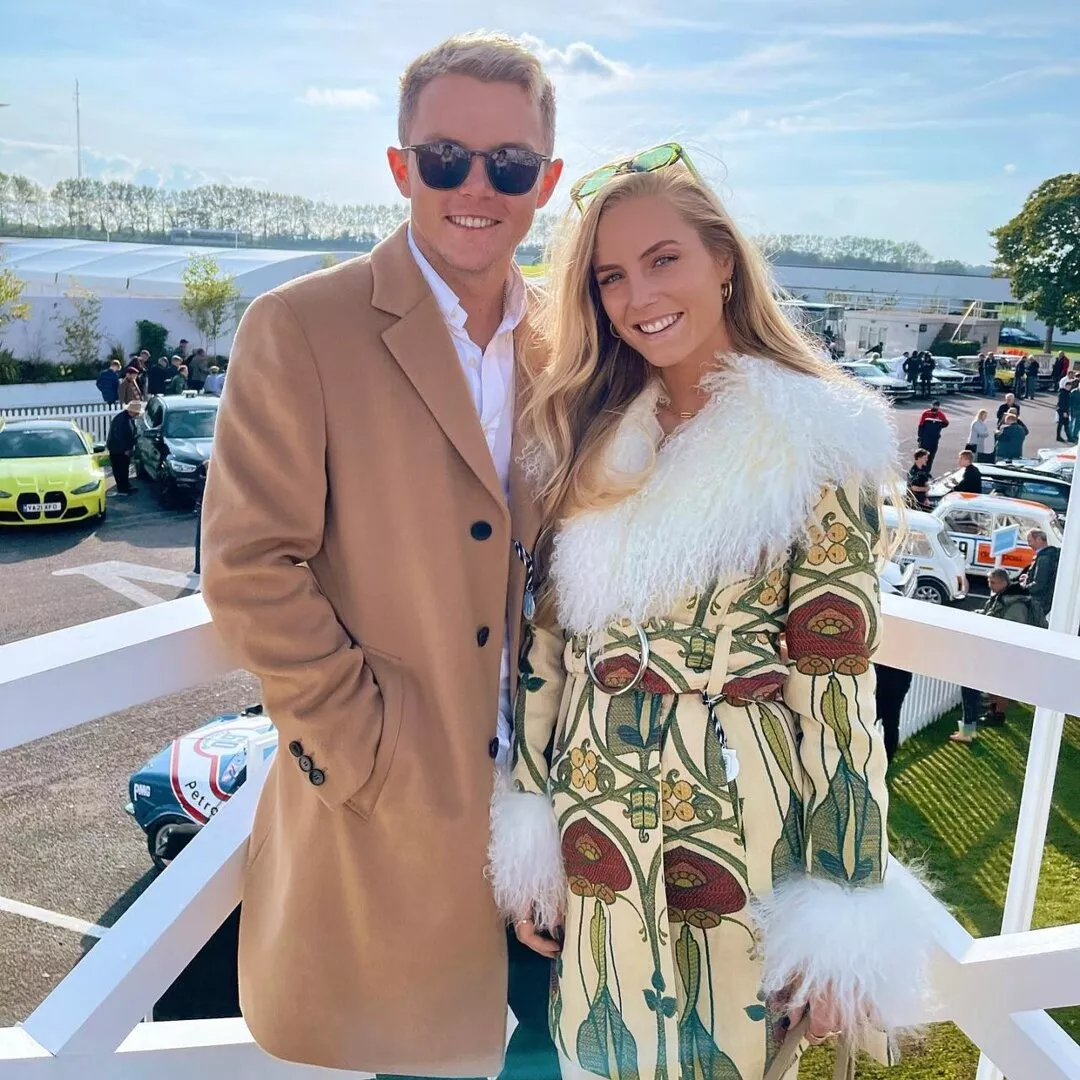 Sam Curran with his girlfriend Isabella Grace