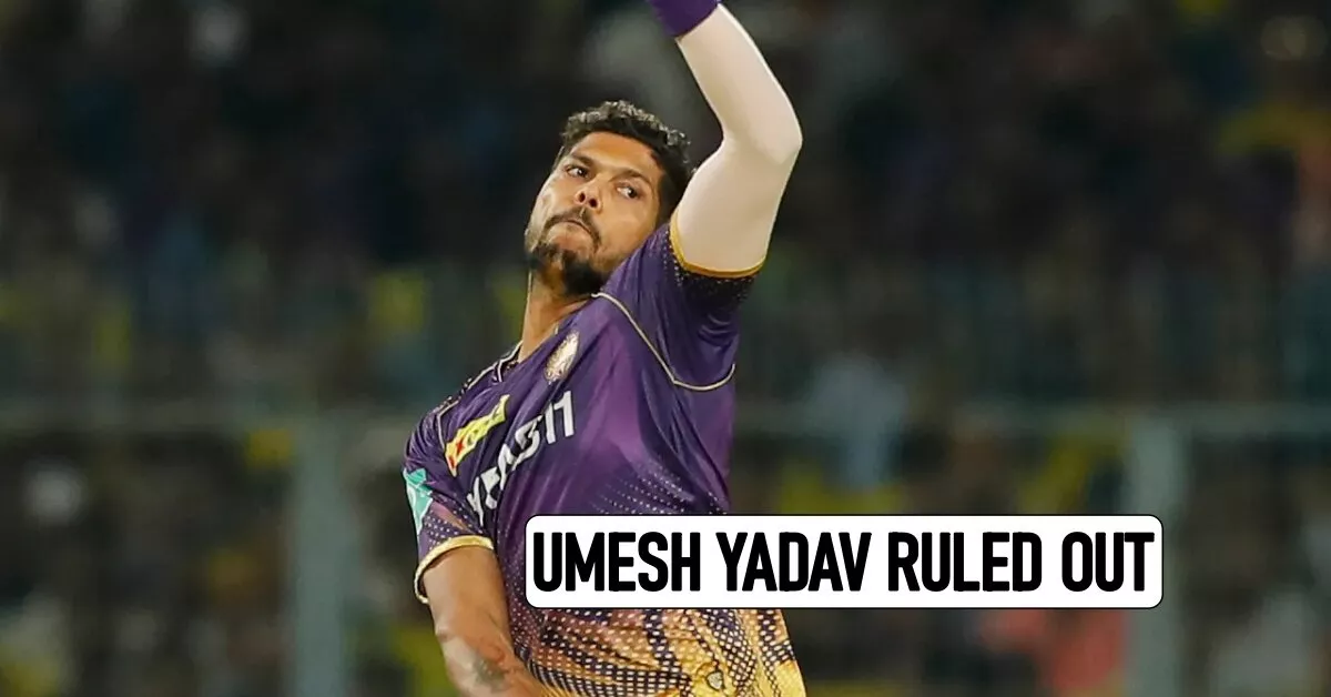 IPL 2023: KKR fast bowler Umesh Yadav ruled out of GT clash with hamstring injury
