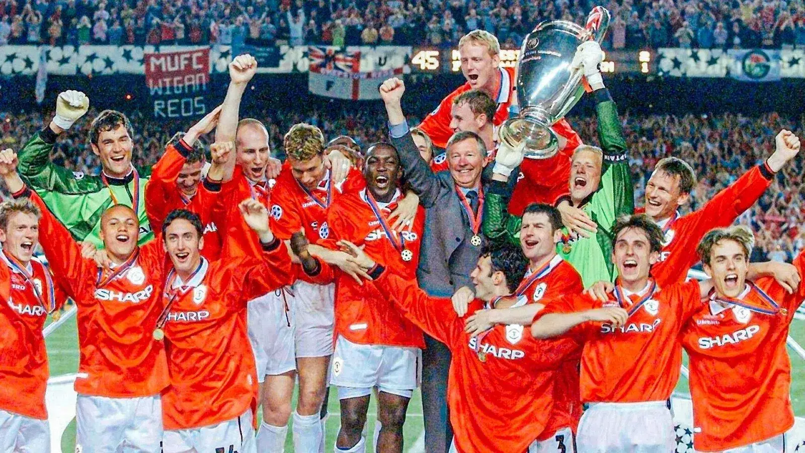 Which football teams have won the treble?