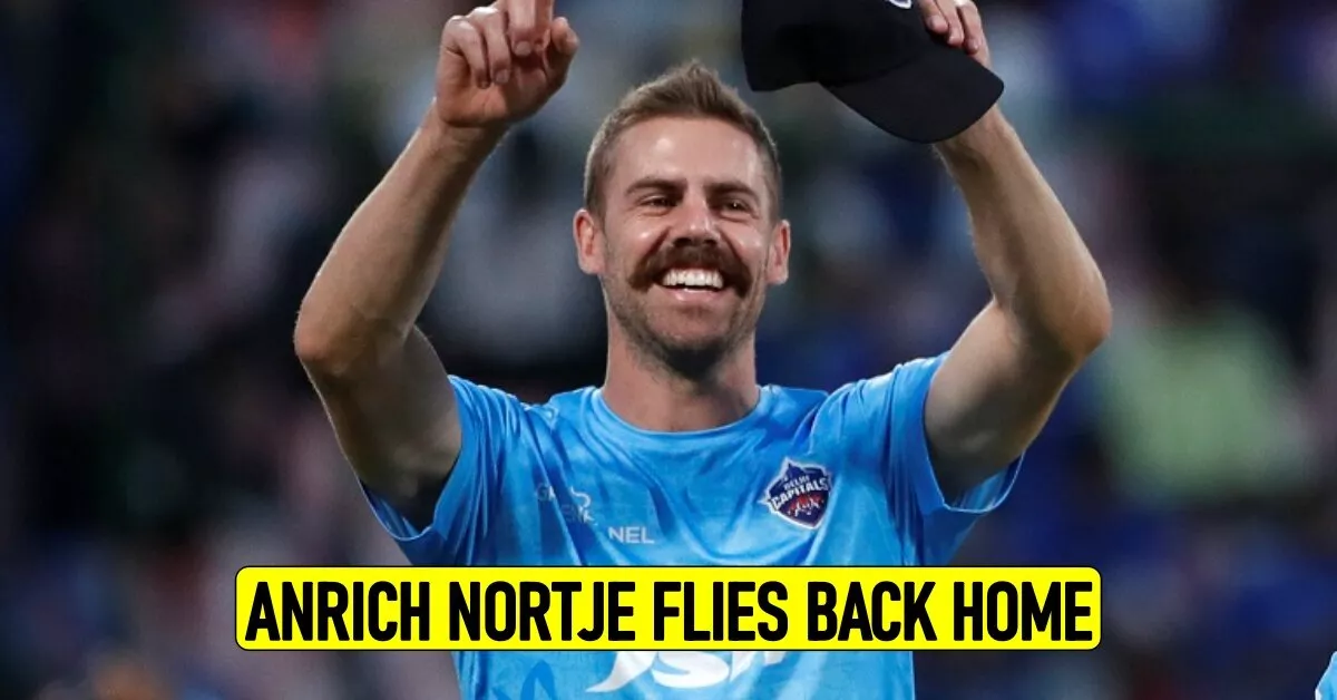 DC fast bowler Anrich Nortje flies back home, Unavailable for tonight's clash vs RCB in IPL 2023