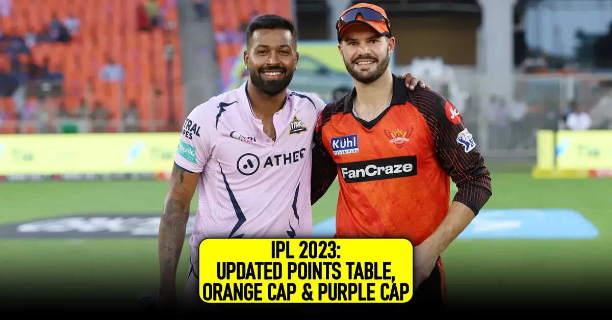 IPL 2023 Updated points table, Orange cap & Purple cap after Match 62 between GT & SRH