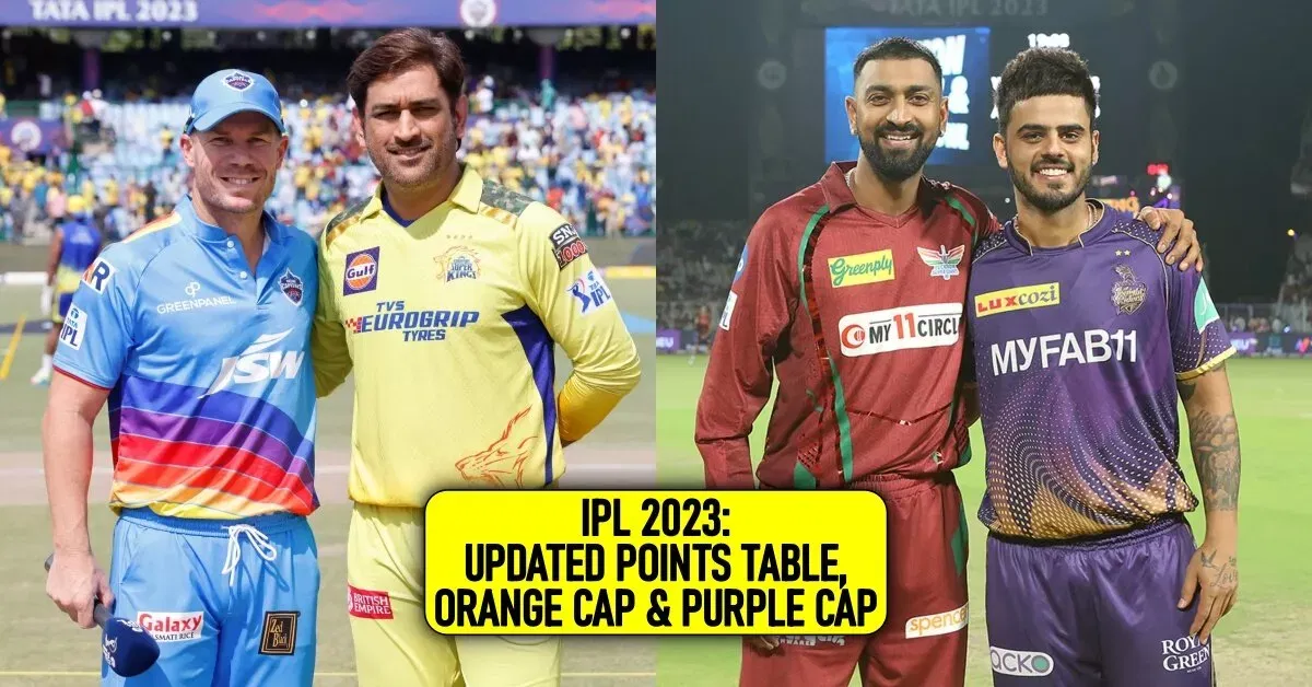 IPL 2023 Updated points table, Orange cap & Purple cap after Match 67