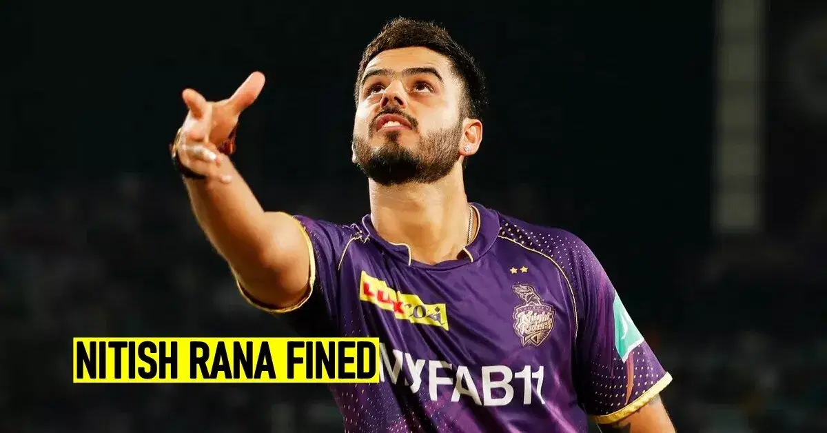 KKR captain Nitish Rana fined for slow over-rate against Punjab Kings