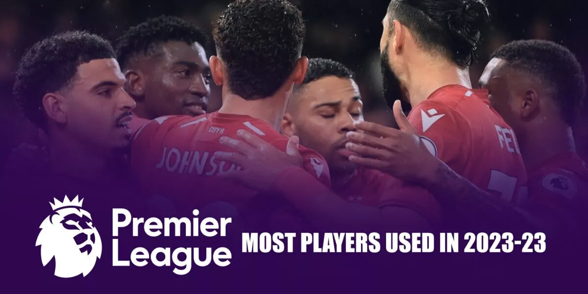 Premier League clubs that have used most players