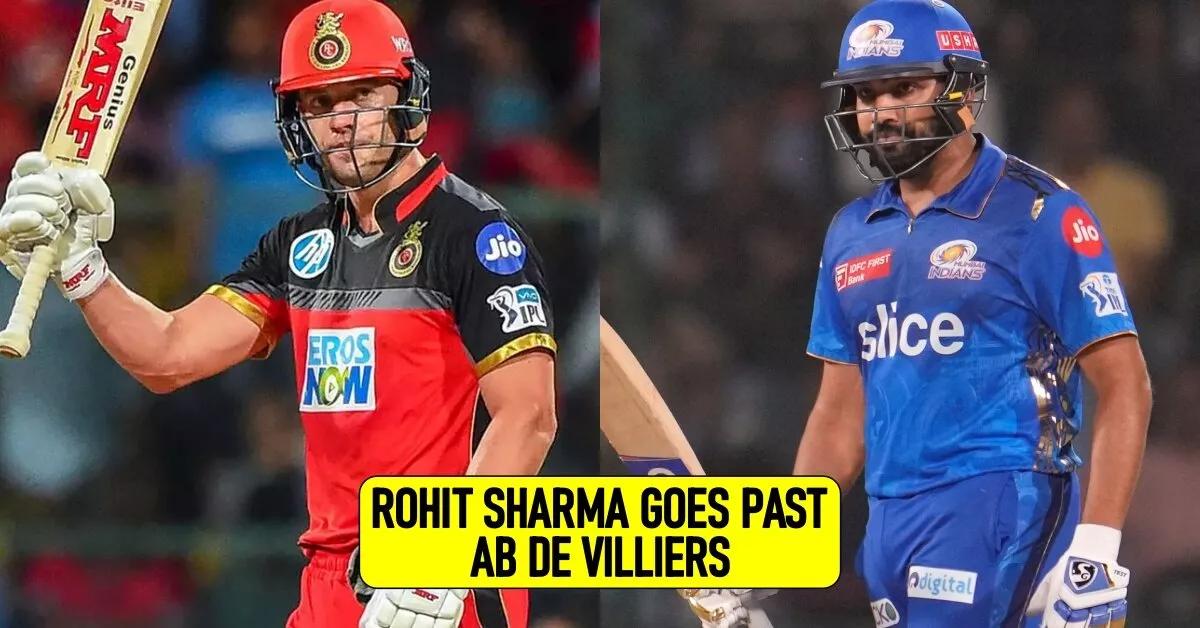 Rohit Sharma goes past AB de Villiers in a massive IPL record