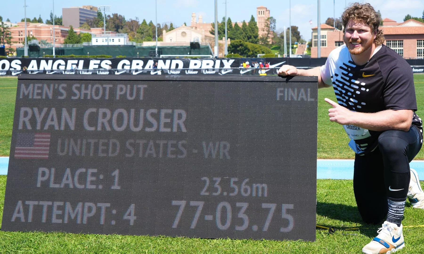 Olympic Champion Ryan Crouser Smashes Own Shot Put World Record At Los