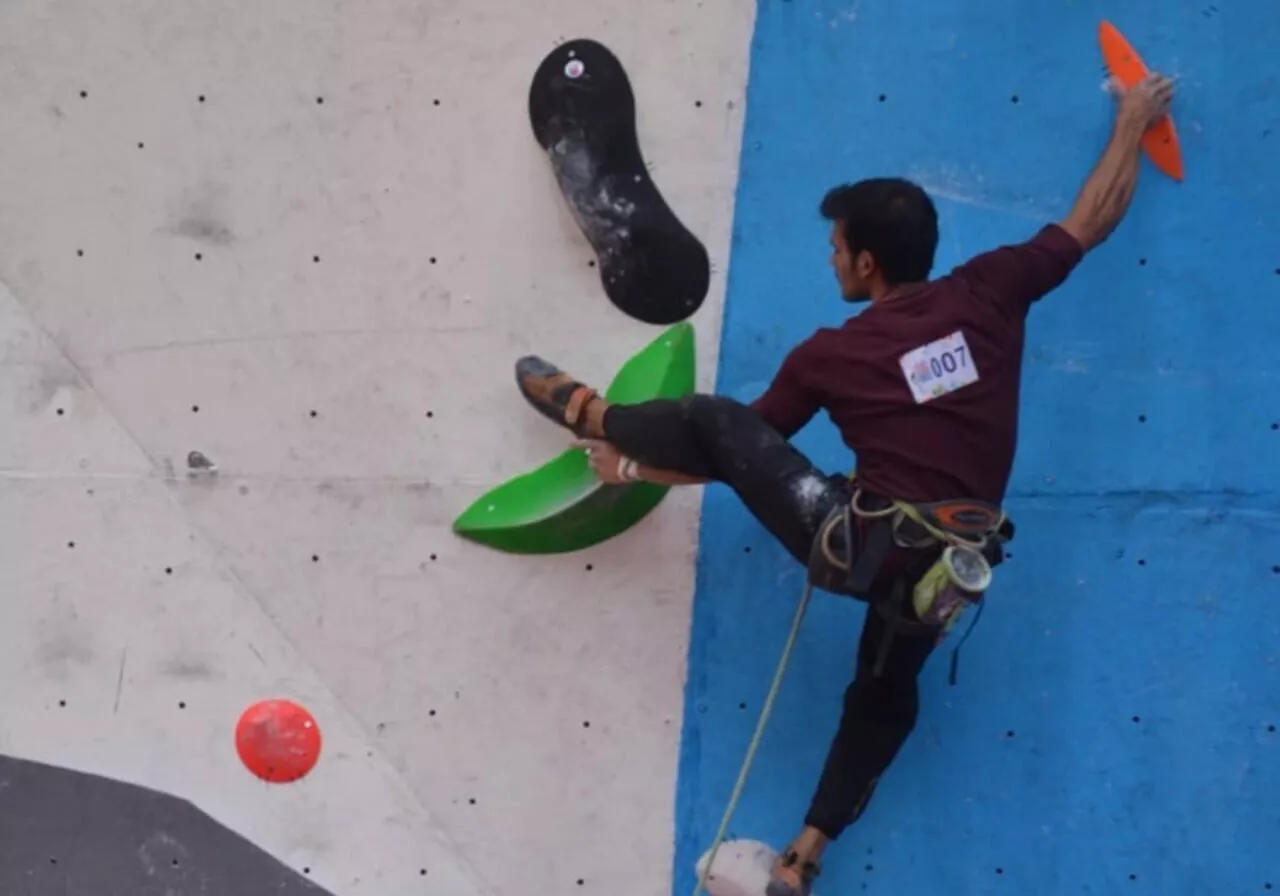 Indian sports climber Lokesh Rajan finding ways to compete despite