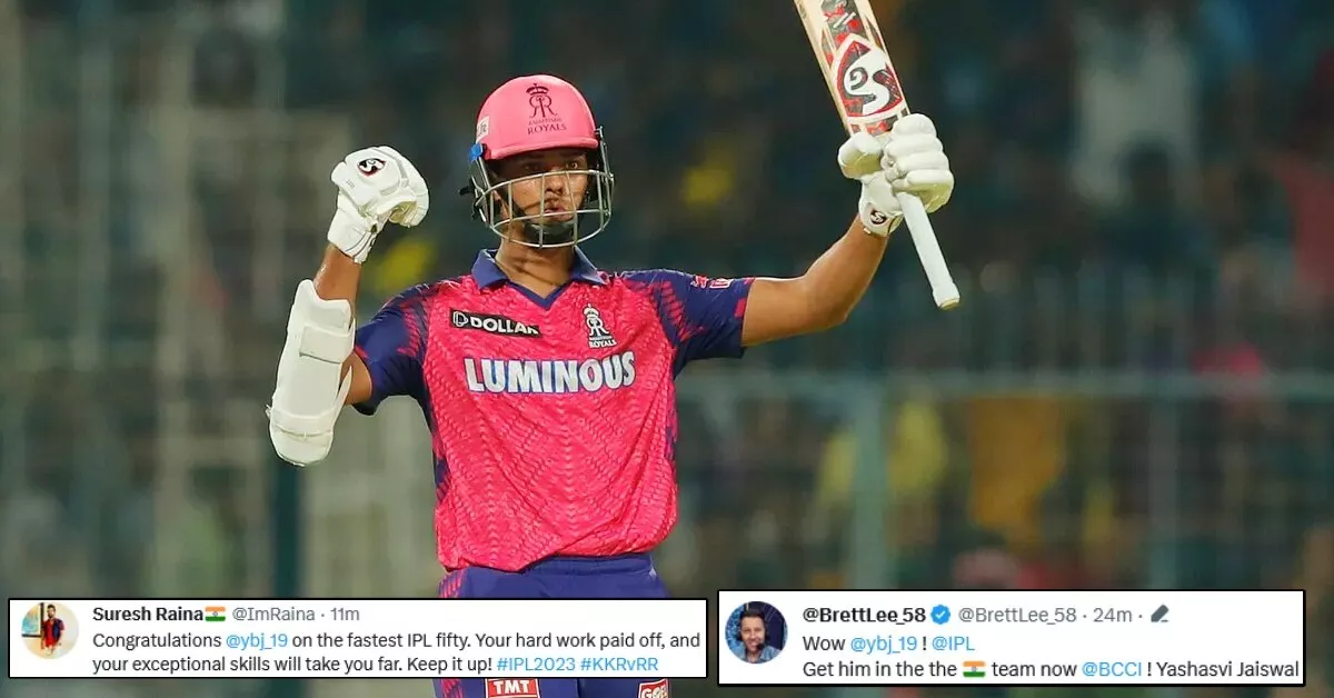 Twitter reacts as Yashasvi Jaiswal hits the fastest fifty ever in IPL