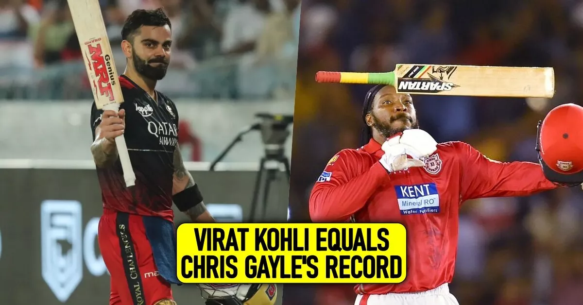 Virat Kohli equals Chris Gayle's record of most centuries in IPL