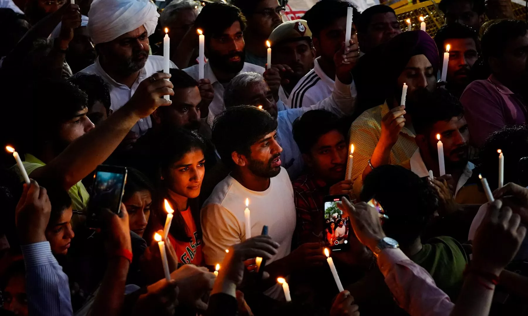 WFI vs Wrestlers’ Protest: Candlelight march against WFI president, 15 ...