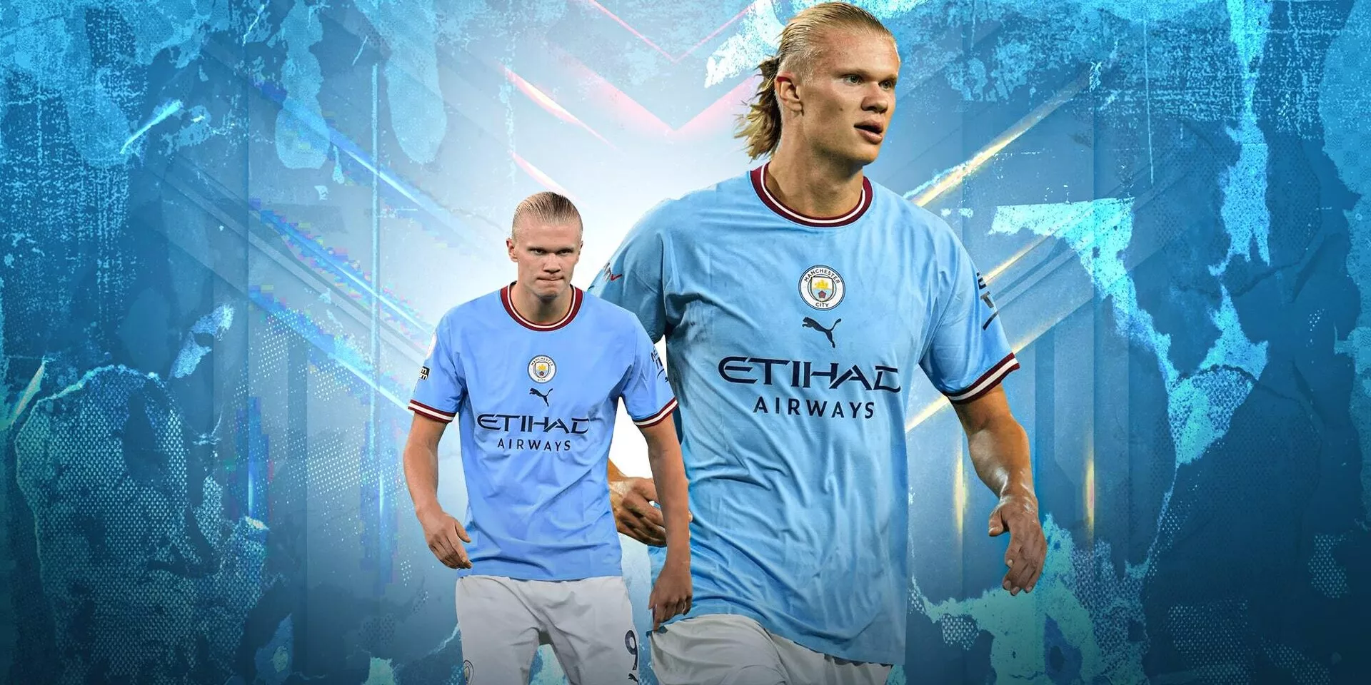 Erling Haaland 9 Manchester City Legendary Blue Champions 2022-23 Home  Jersey