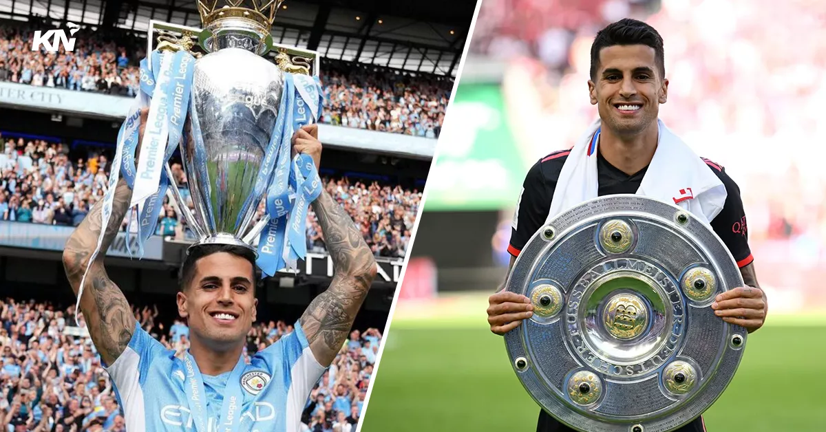 Which footballers have won two different league titles in the same season?