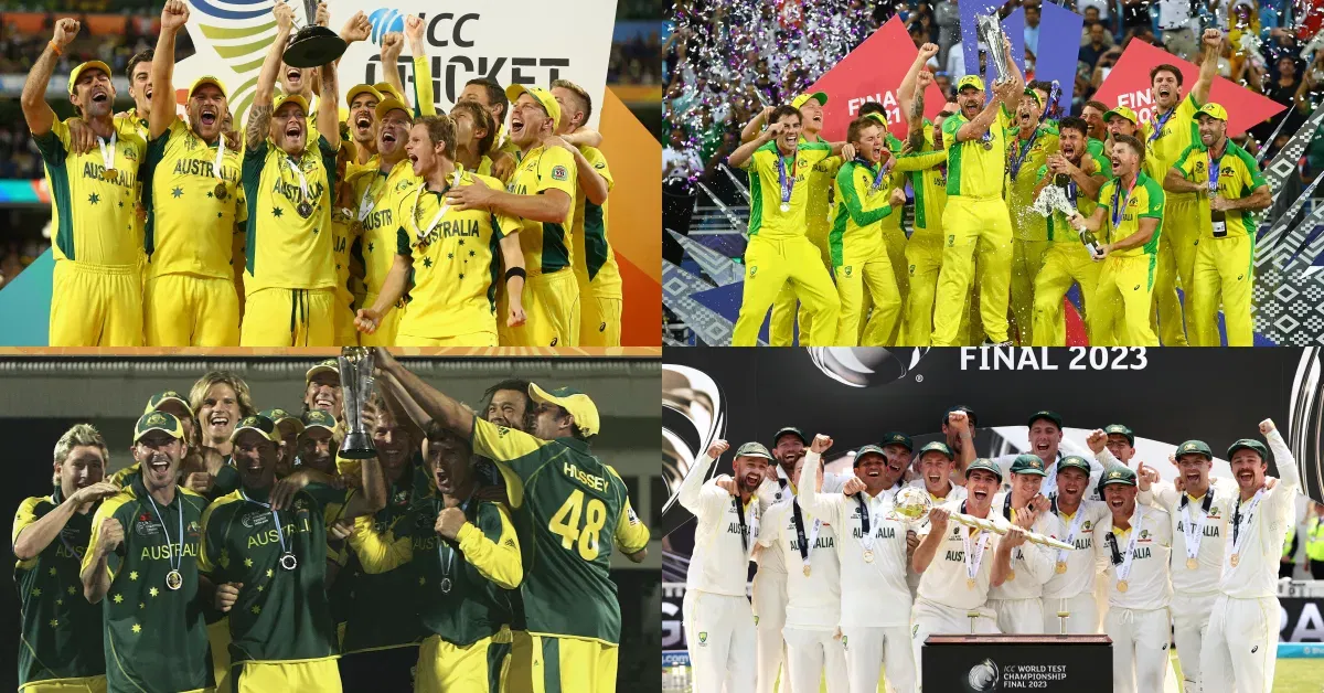 Australia first team to win all major ICC trophies across formats