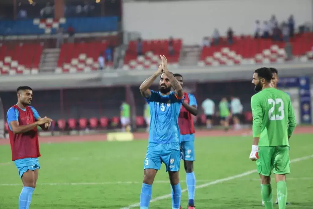 Sandesh Jhingan 50th appearance Indian football team Hero Intercontinental Cup 2023