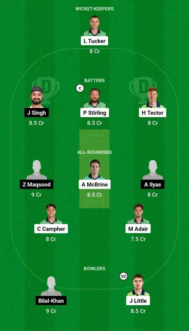 IRE vs OMN Dream11 Team 2