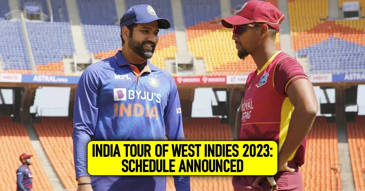 india tour of west indies 2023 schedule