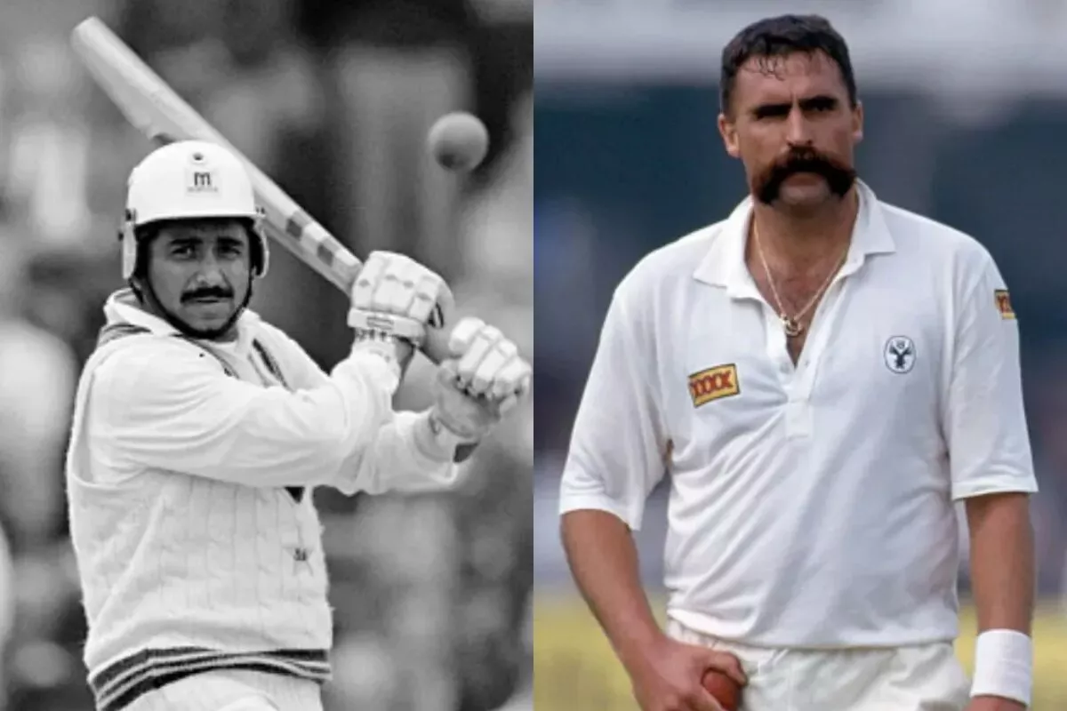 Javed Miandad, Merv Hughes