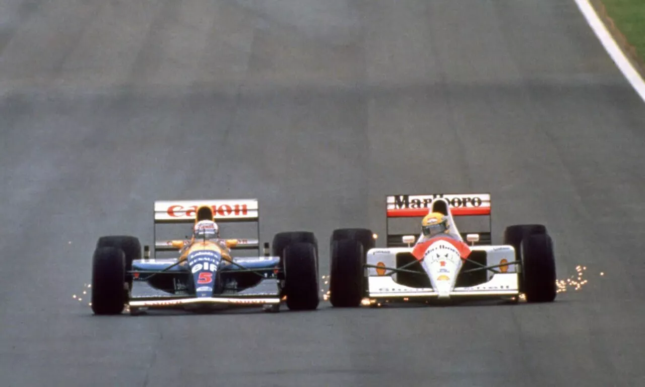 Nigel Mansell vs Ayrton Senna Spanish GP 1991
