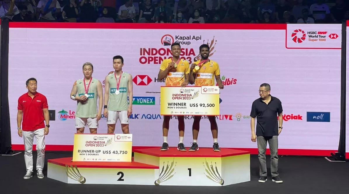 Indonesia Open 2023 Satwik-Chirag become first Indians to win BWF World Tour 1000 title