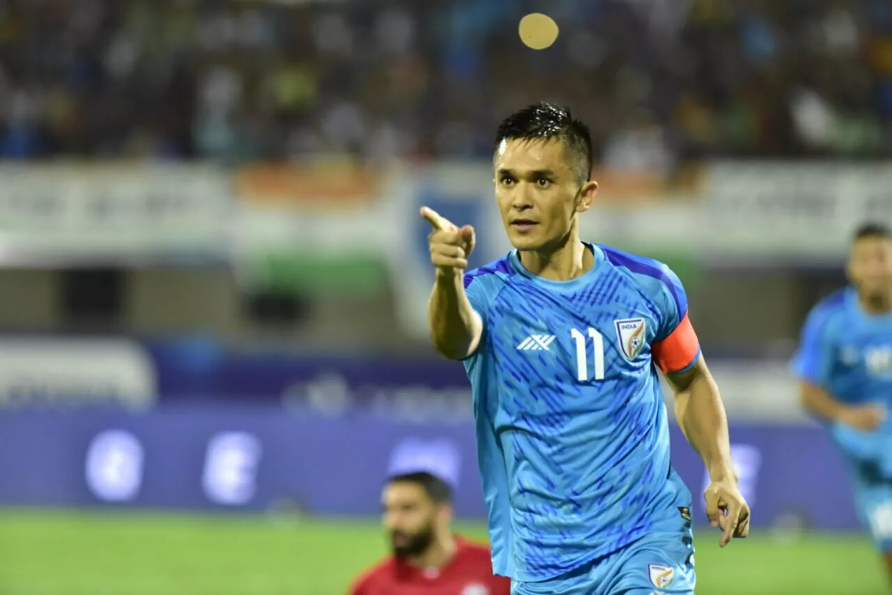 Sunil Chhetri Nepal India SAFF Championship 2023