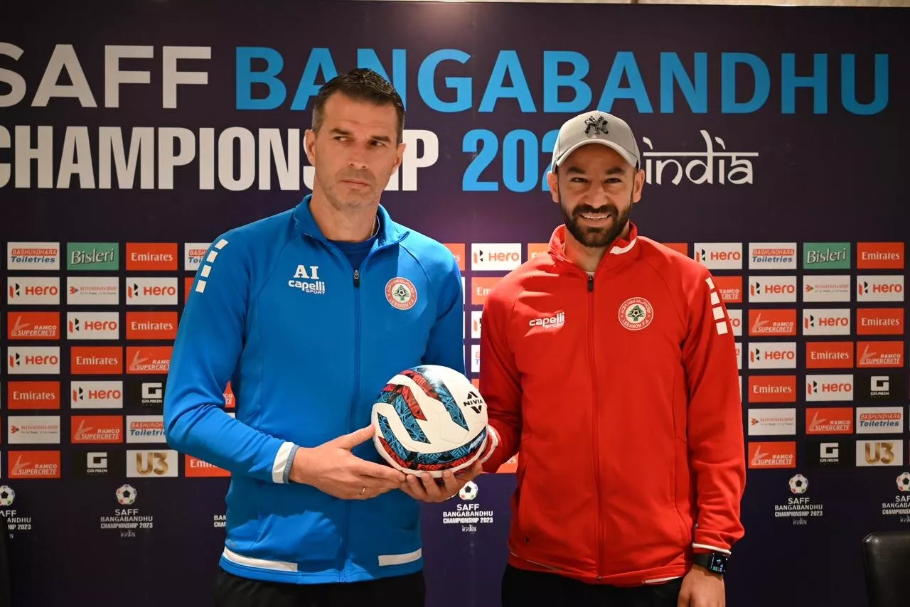 Aleksandar Ilic Hassan Maatouk SAFF Championship 2023 Lebanon vs India