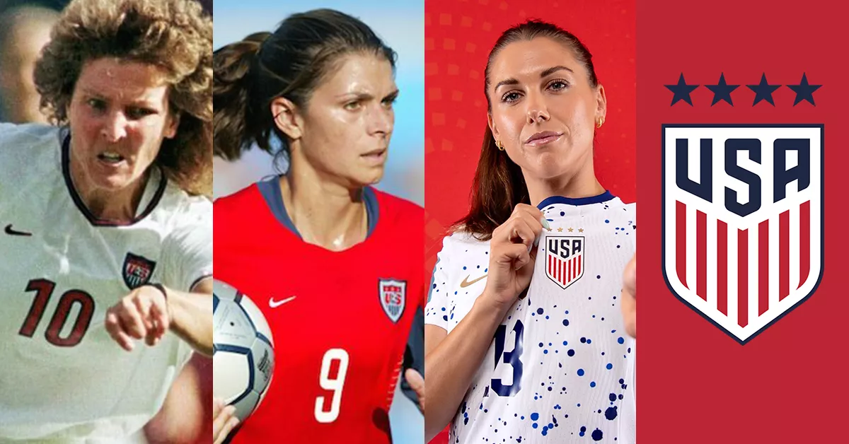 Top 10 best footballers in United States women's national soccer team  history