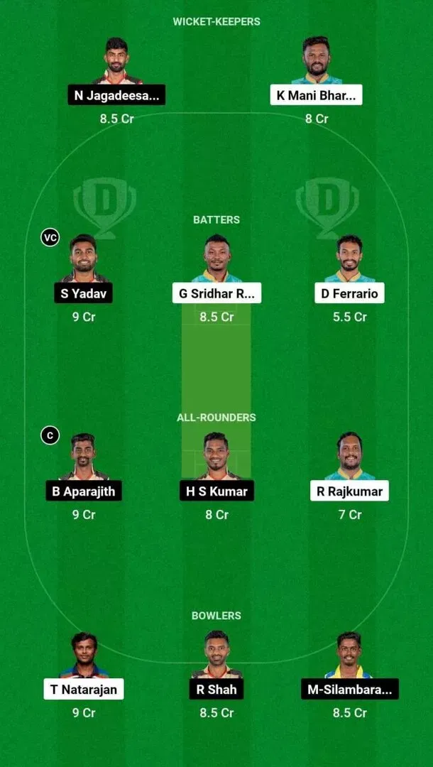BT vs CSG Dream11 Team 1