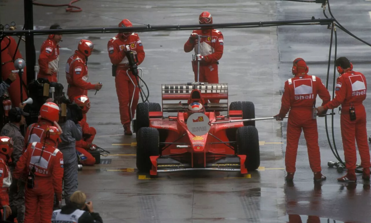 Michael Schumacher Ferrari GP Inggris 1998