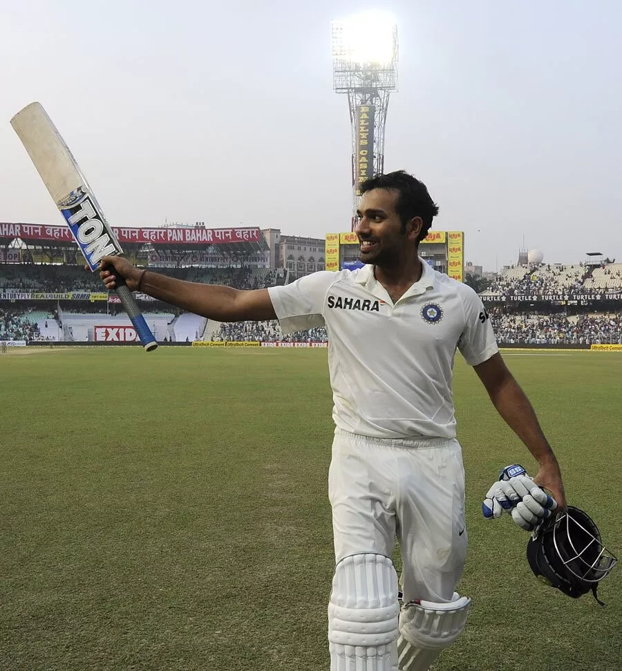 Rohit Sharma hit 177 on his test debut against West Indies in 2013