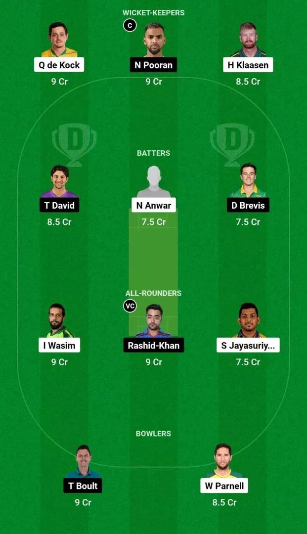 SEO vs MINY Final Dream11 Team 2