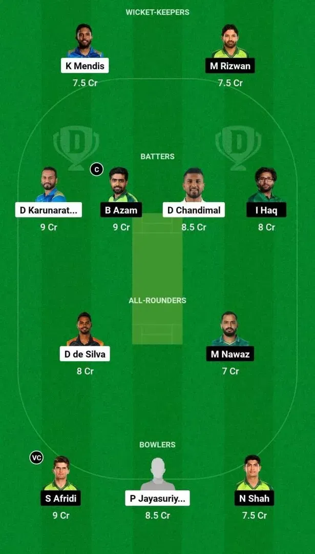 SL vs PAK 1st Test Dream11 Team 1