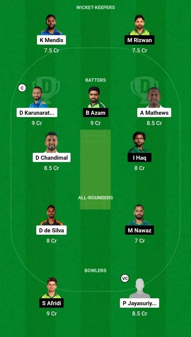 SL vs PAK 1st Test Dream11 Team 2