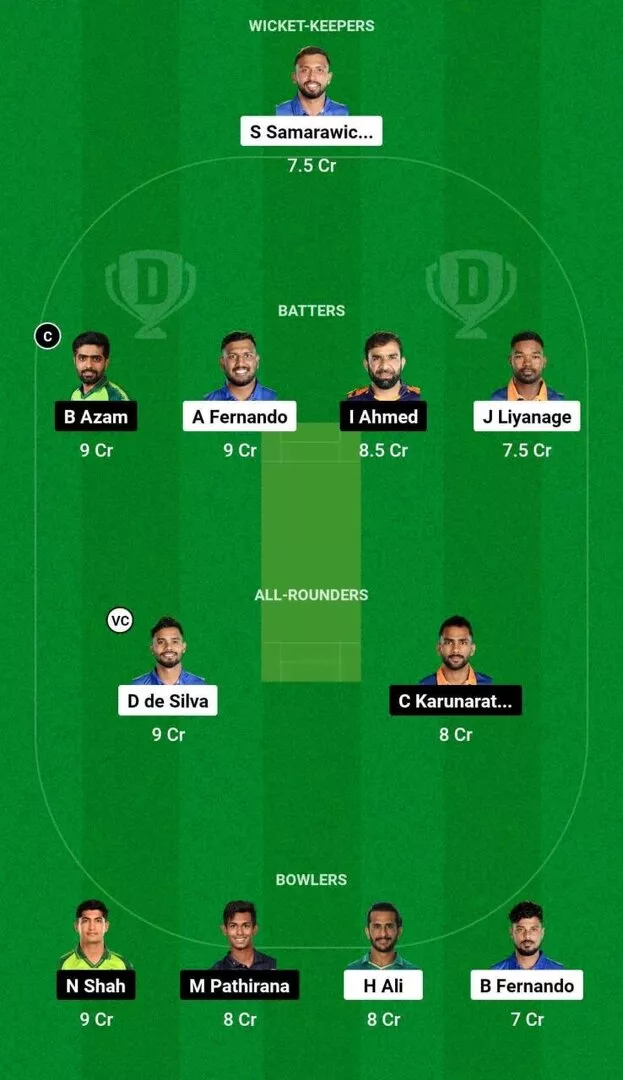 DA vs CS Dream11 Team 1